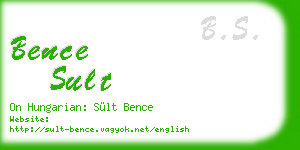 bence sult business card